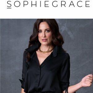 Elegant Black Silk Women’s Blouse